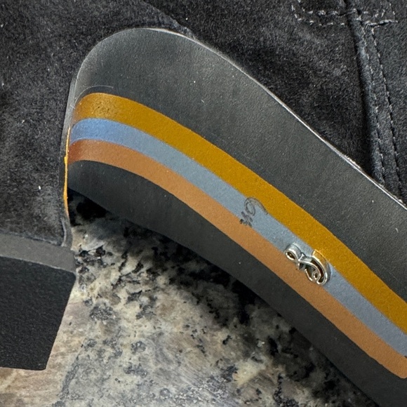 Sam Edelman Black suede Lyla knee high kitten Heeled Boots NWT 6.5 - Picture 11 of 15